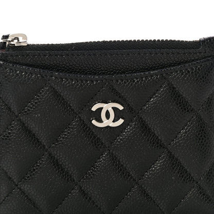 Chanel Caviar Quilted CC Zip Card Holder Black 8 of 11