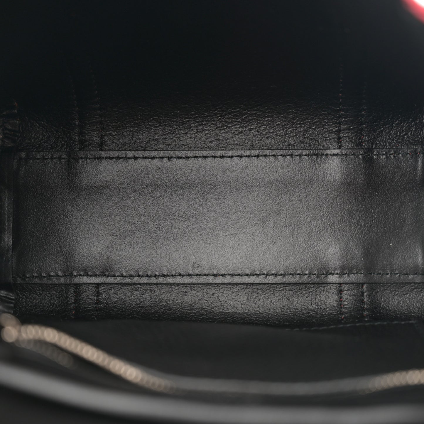 Smooth Calfskin Logo XXS Everyday Tote Vivid Red Black