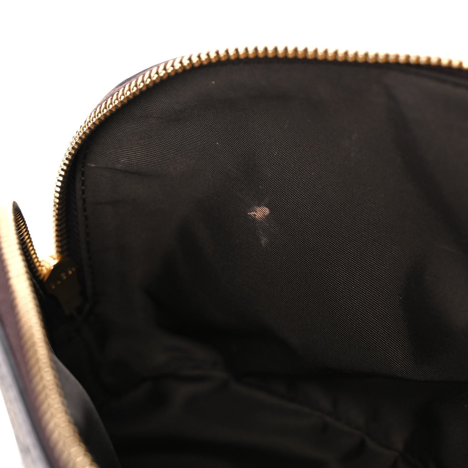 Gucci GG Supreme Monogram Textured Calfskin Web Large Ophidia Cosmetic Case Beige Ebony New Acero 11 of 13