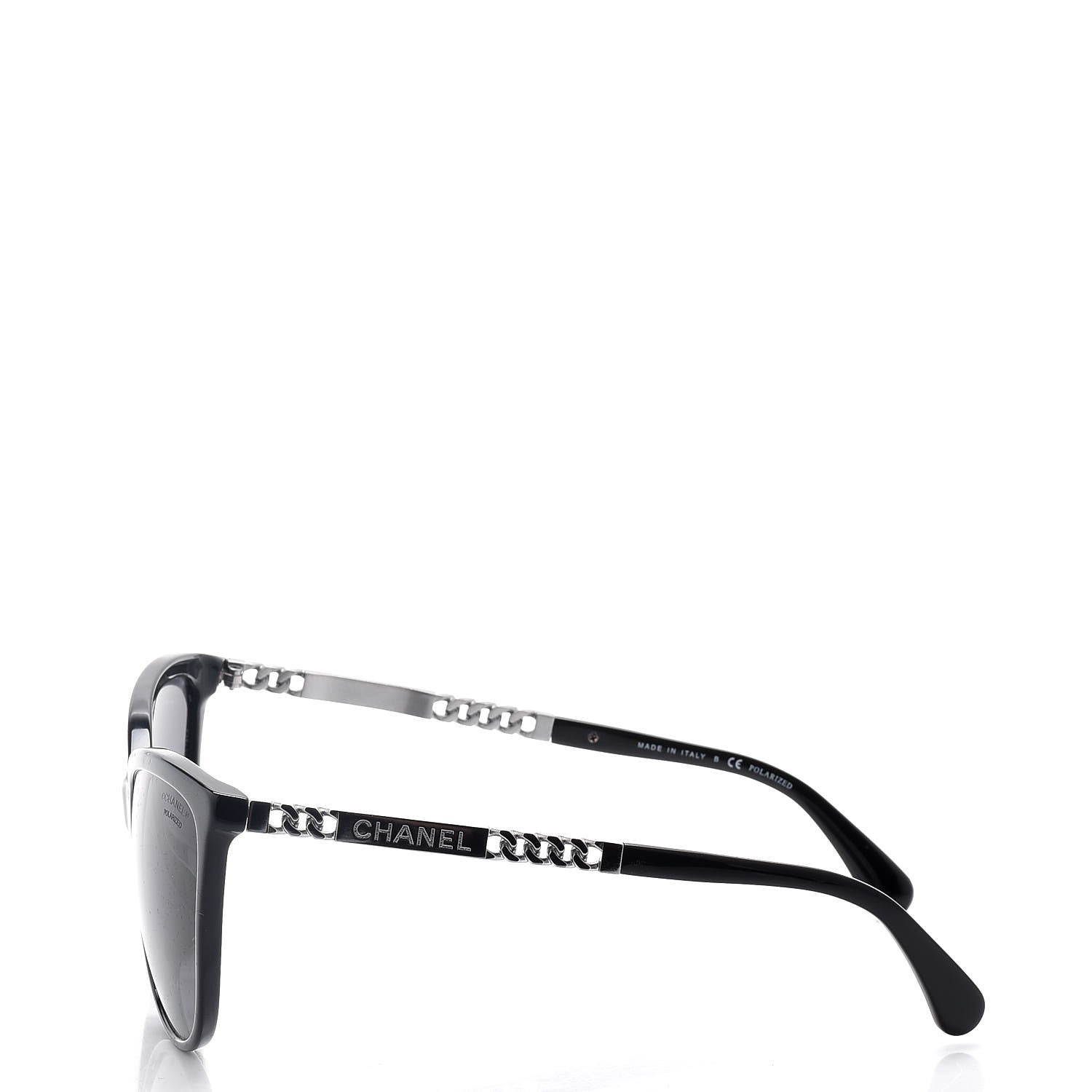 Chanel Chain Polarized Sunglasses 5352-A Black 2 of 8