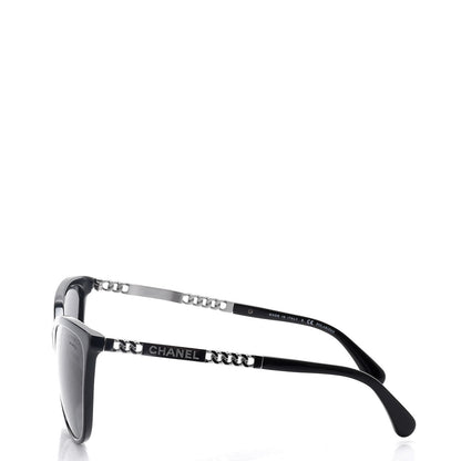 Chanel Chain Polarized Sunglasses 5352-A Black 2 of 8
