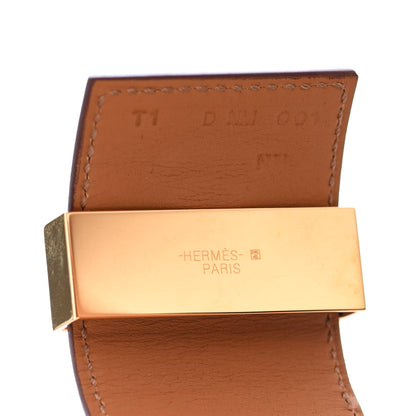 Hermes Matte Alligator Collier De Chien CDC Bracelet T1 5P Pink 4 of 4