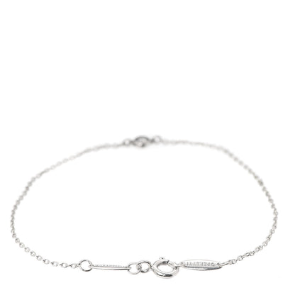 Tiffany Sterling Silver Diamond .03ct Elsa Peretti Diamonds by the Yard Bracelet 3 of 7