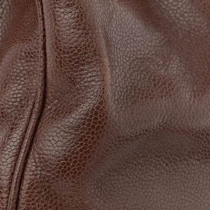 Chanel Caviar CC Drawstring Shoulder Bag Brown 13 of 13