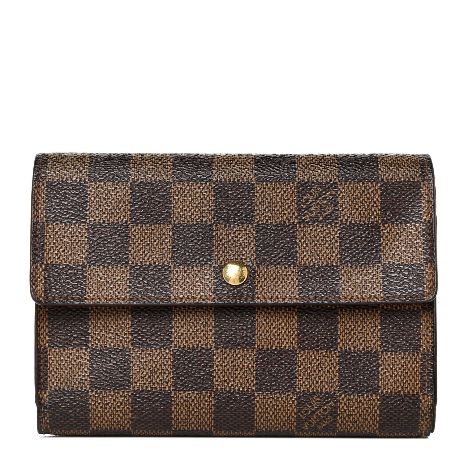 Louis Vuitton Damier Ebene Porte Tresor Etui Papier Wallet 1 of 12