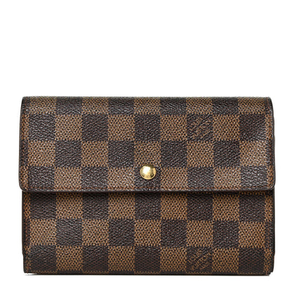 Louis Vuitton Damier Ebene Porte Tresor Etui Papier Wallet 1 of 12