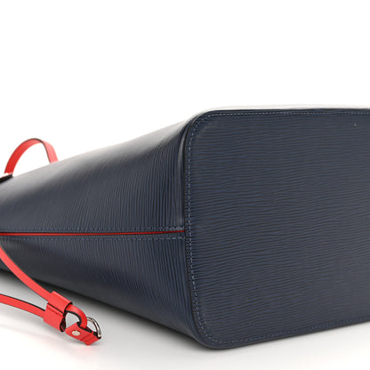 Louis Vuitton Epi Neverfull MM Indigo Coquelicot 10 of 11