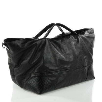 Bottega Veneta Leather Lightweight Duffel Black 3 of 9