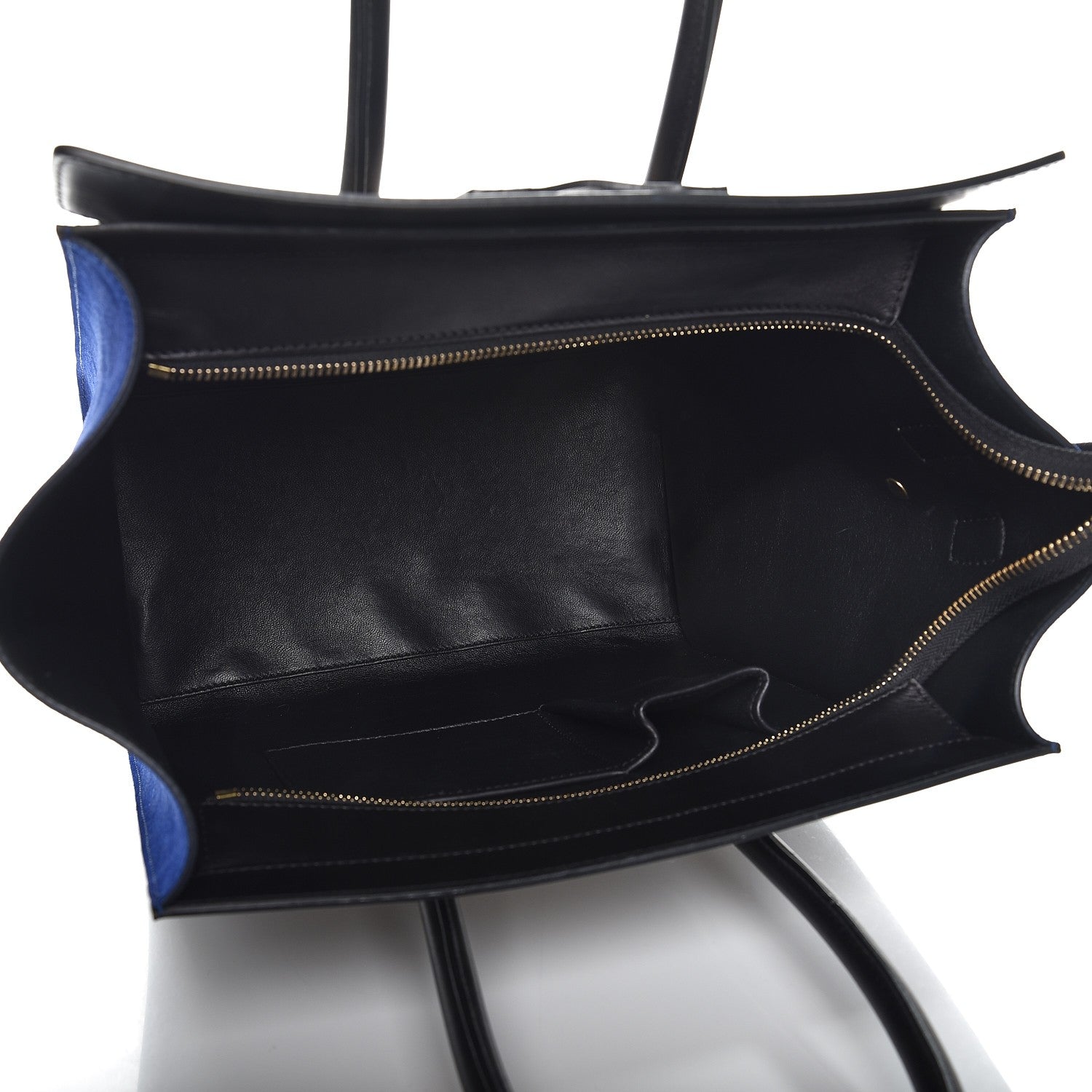 Celine Elephant Calfskin Suede Mini Tri-Color Luggage Sand 5 of 9