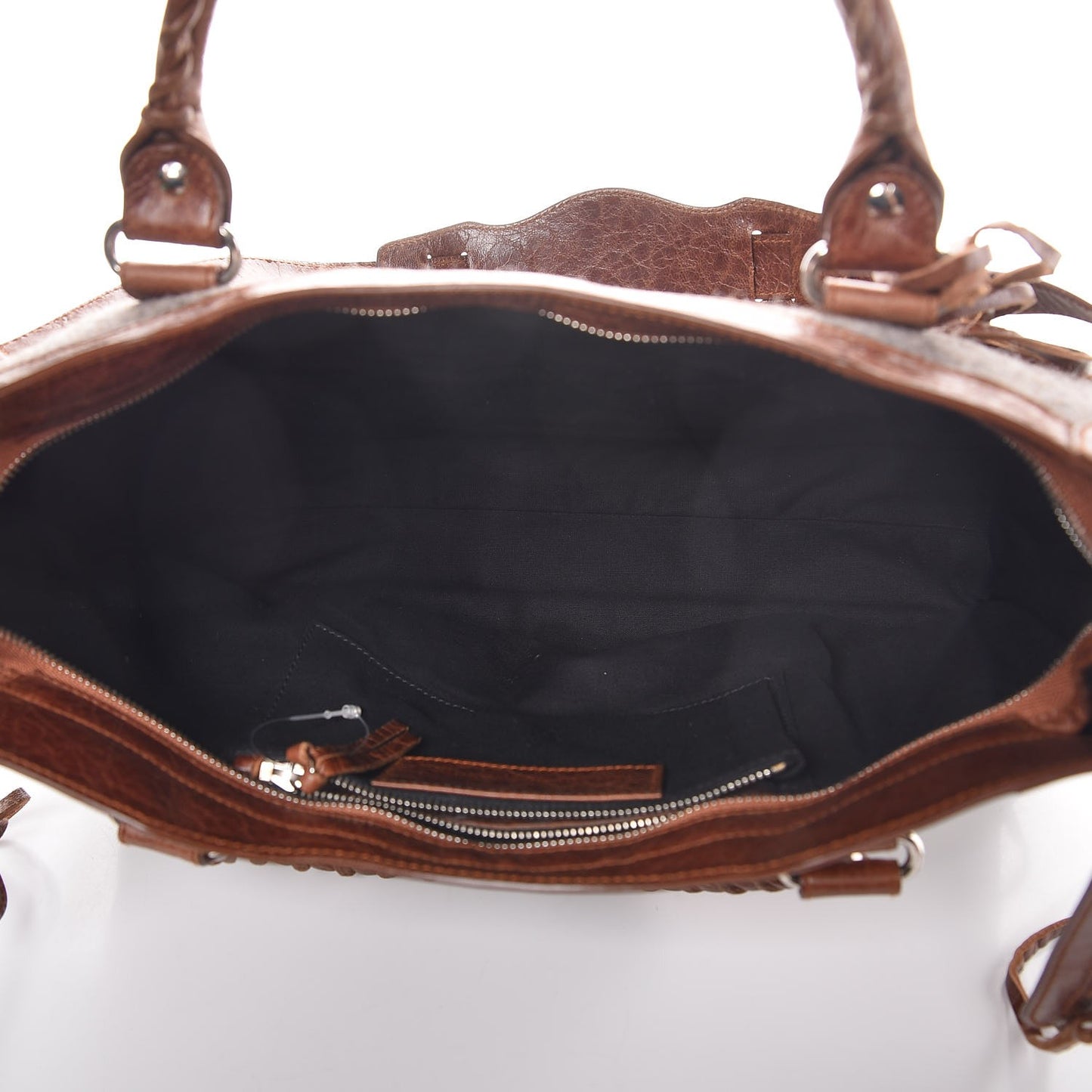 Agneau Wool Classic Silver Hardware City Grey Cognac