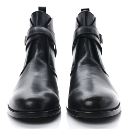 Saint Laurent Calfskin Dare 25 Jodhpur Ankle Boots 41.5 Black 2 of 9