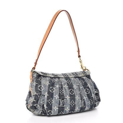 Louis Vuitton Monogram Denim Mini Pleaty Blue 3 of 11