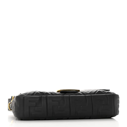 Fendi Nappa FF 1974 Embossed Baguette Black 4 of 17
