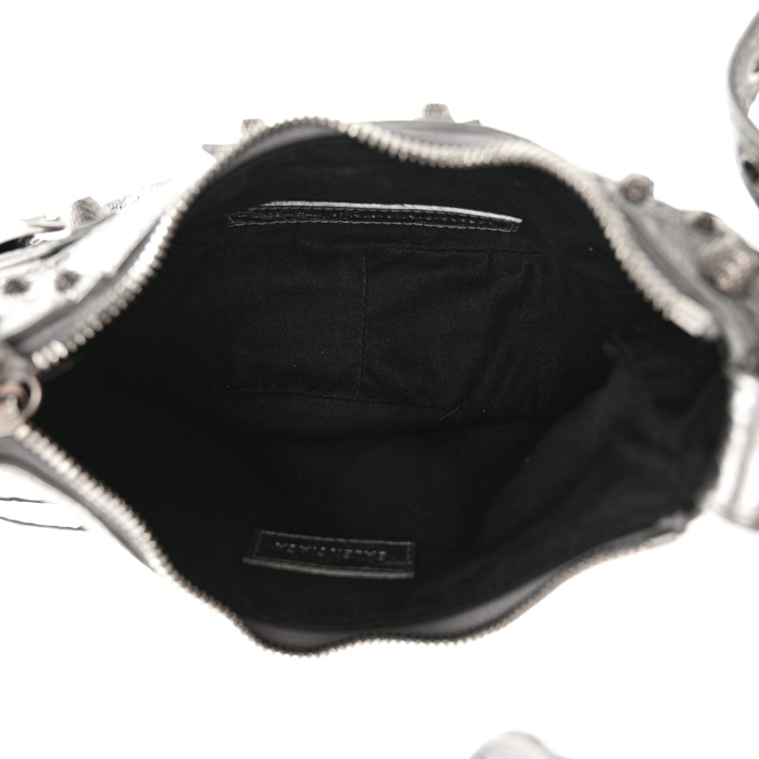 Balenciaga Metallic Agneau Arena Le Cagole Shoulder Bag XS Silver 5 of 12