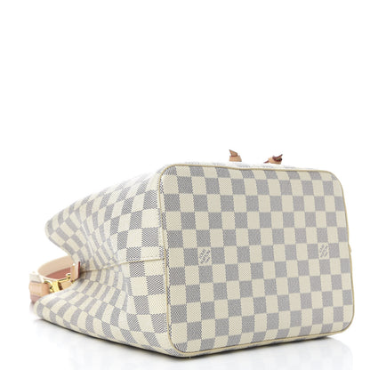 Louis Vuitton Damier Azur Braided Neonoe MM Peach Cream 4 of 10