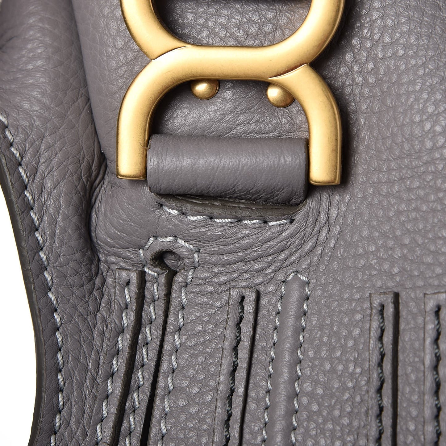 Calfskin Medium Marcie Satchel Cashmere Grey