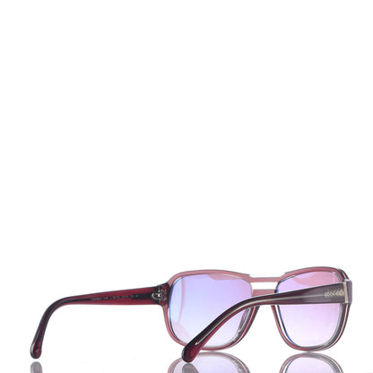 Chanel Logo Sunglasses 5194 Burgundy 4 of 7