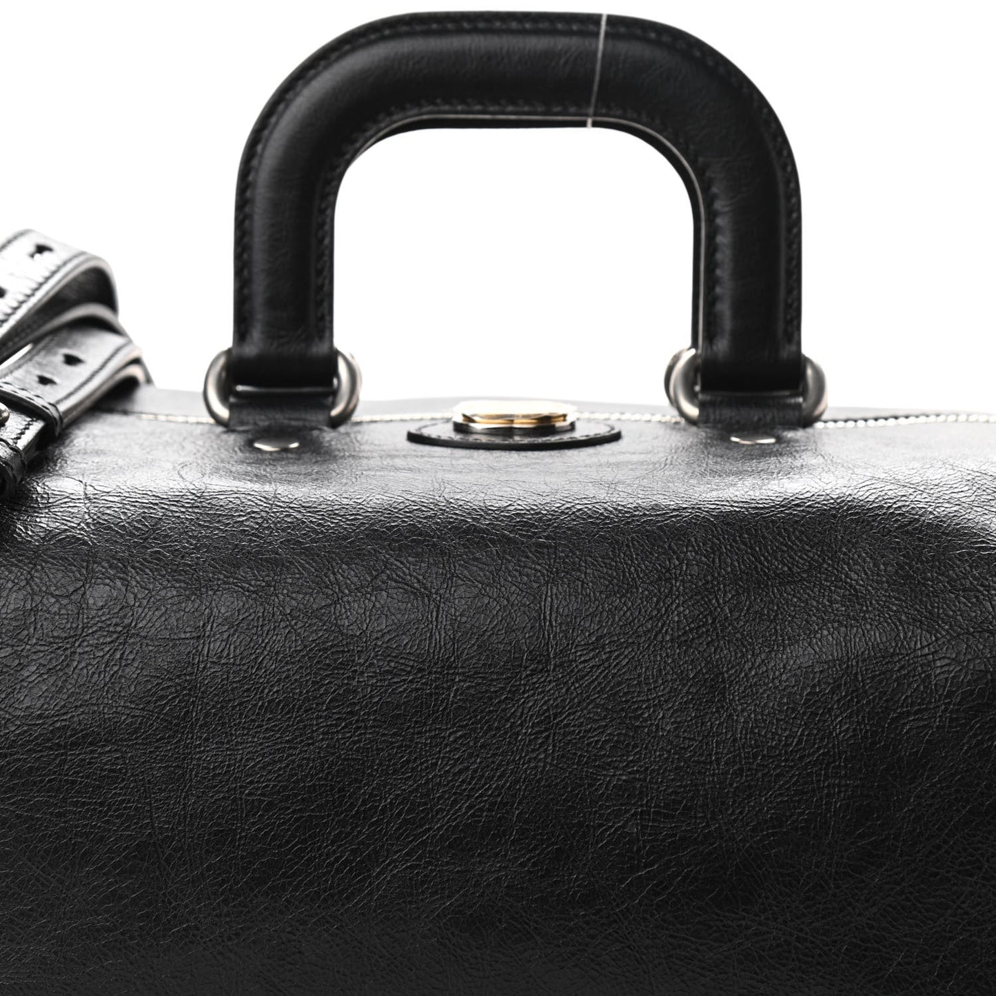 Fluffy Calfskin Morpheus Convertible Backpack Black