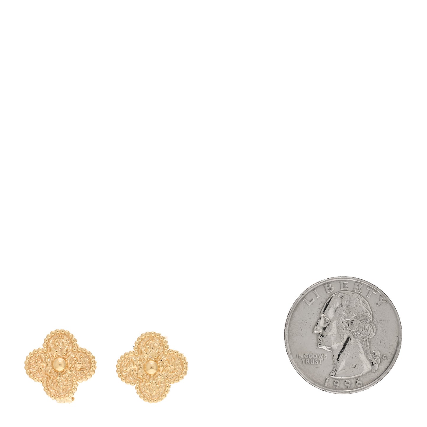 18K Yellow Gold Vintage Alhambra Earrings