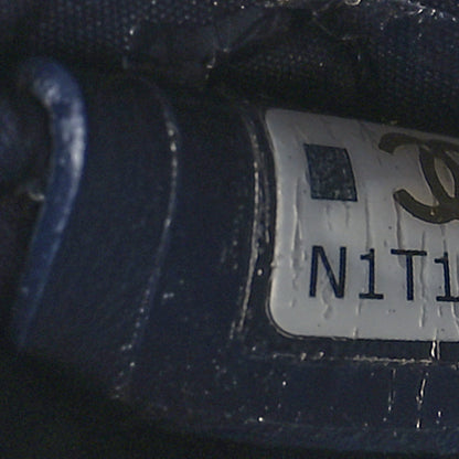 Chanel Caviar Quilted Large Vanity Pouch Dark Blue 8 of 10