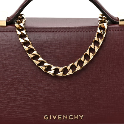 Givenchy Textured Calfskin Mini Pandora Box Chain Crossbody Bag Oxblood 7 of 9
