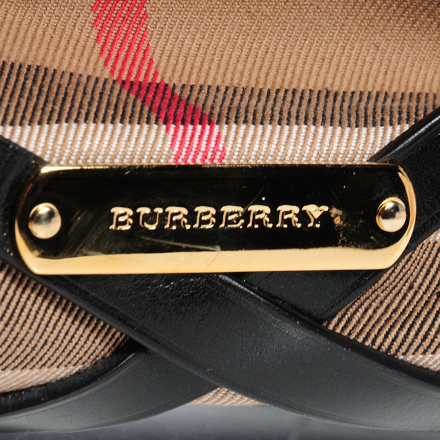 Burberry House Check Bridle Calfskin Large Gosford Hobo Black 13 of 17