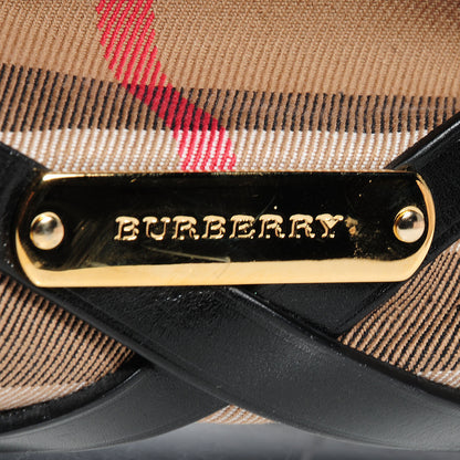 Burberry House Check Bridle Calfskin Large Gosford Hobo Black 13 of 17