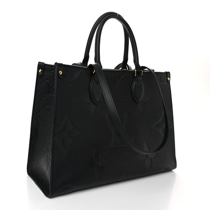 Louis Vuitton Empreinte Monogram Giant Onthego MM Black 3 of 12
