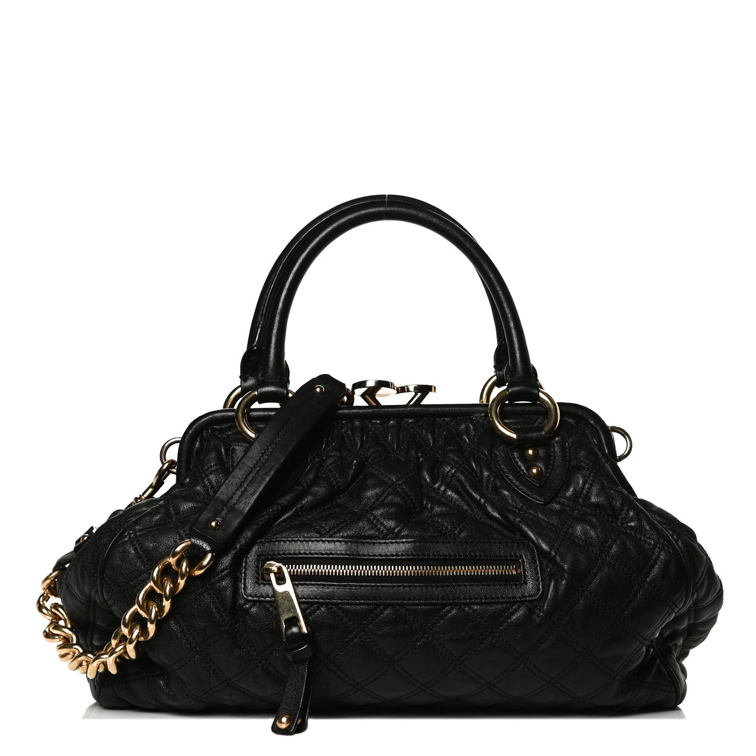 Marc Jacobs Calfskin Quilted Stam Black 1 of 14