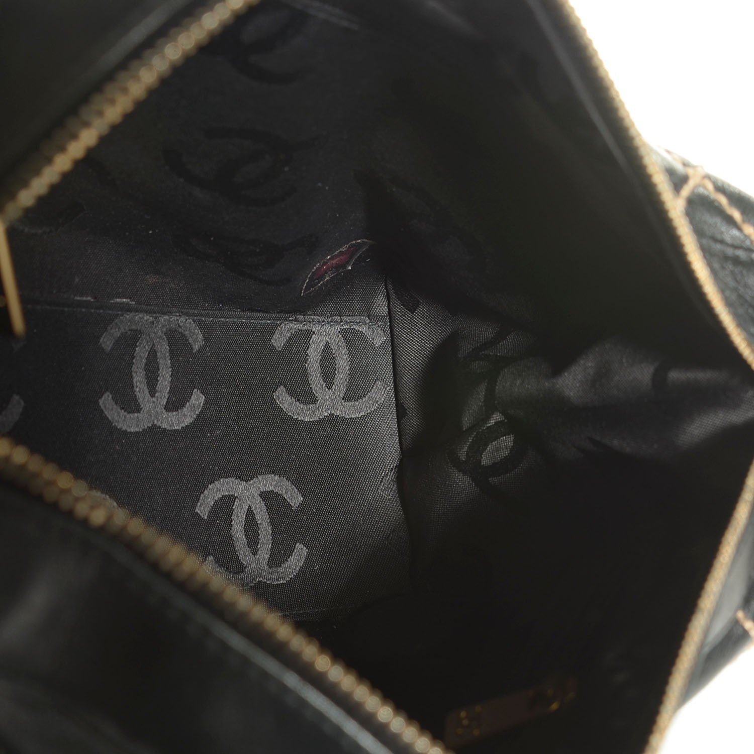 Chanel Calfskin Wild Stitch Hobo Black 5 of 7