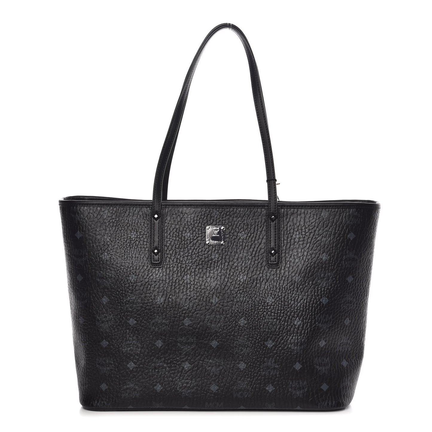 Visetos Medium Anya Zip Top Shopper Tote Black