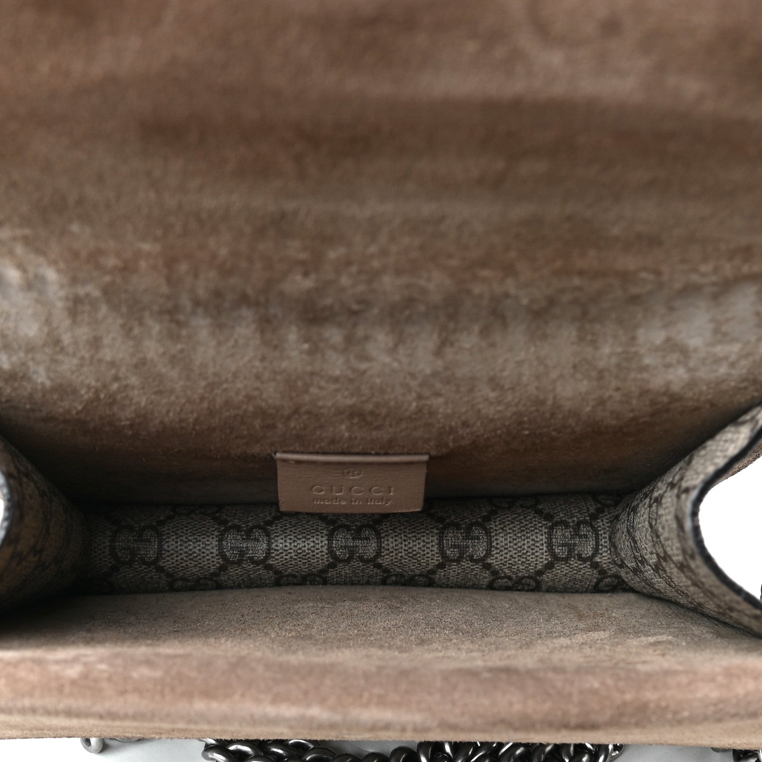 Gucci GG Supreme Monogram Mini Dionysus Shoulder Bag Taupe 4 of 13