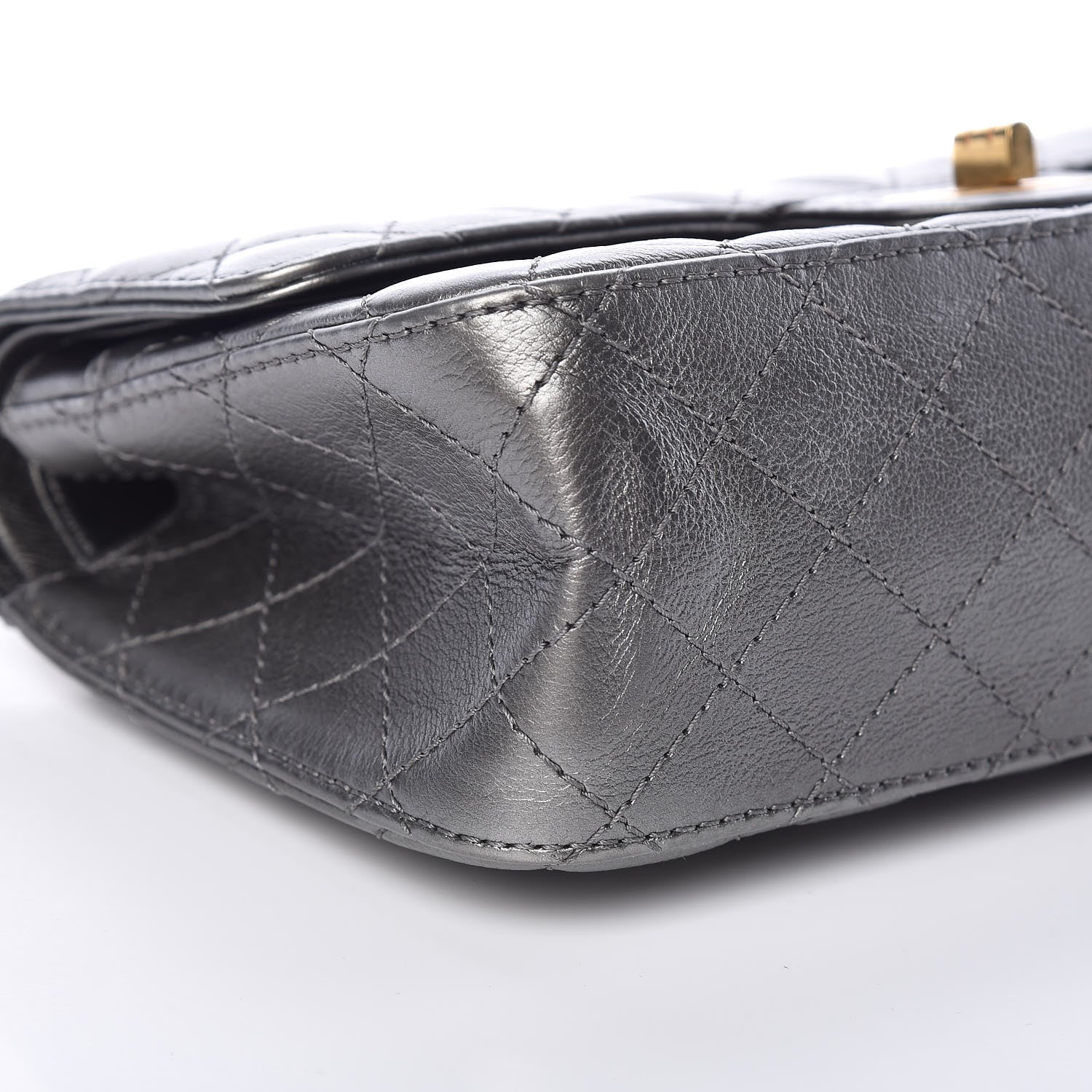 Chanel Metallic Calfskin Quilted 2.55 Reissue 225 Flap Charcoal 5 of 15