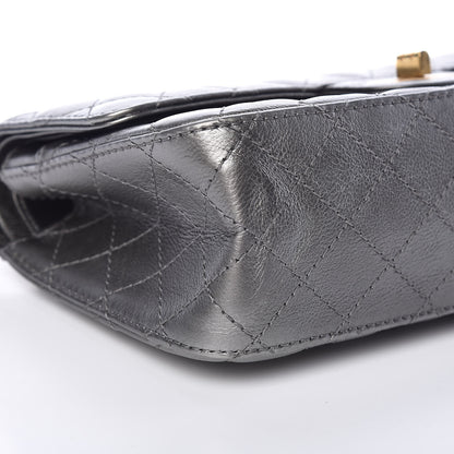 Chanel Metallic Calfskin Quilted 2.55 Reissue 225 Flap Charcoal 5 of 15