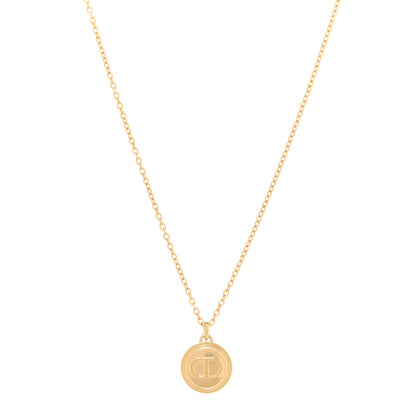 Christian Dior Metal CD Logo Necklace Gold 1 of 6