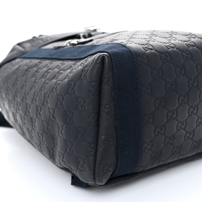 Gucci Guccissima Single Buckle Backpack Blue 9 of 12