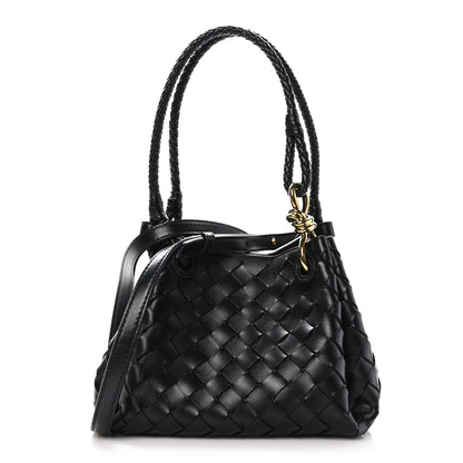Bottega Veneta Nappa Intrecciato Small Parachute Shoulder Bag Black 1 of 11