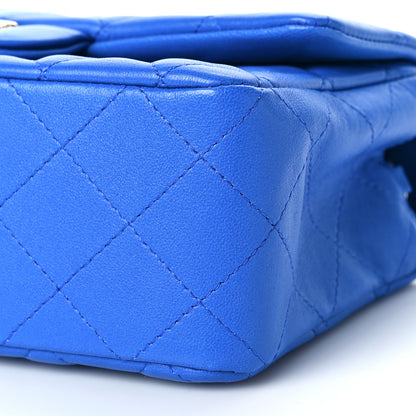 Chanel Lambskin Quilted Mini Rectangular Flap Royal Blue 9 of 10