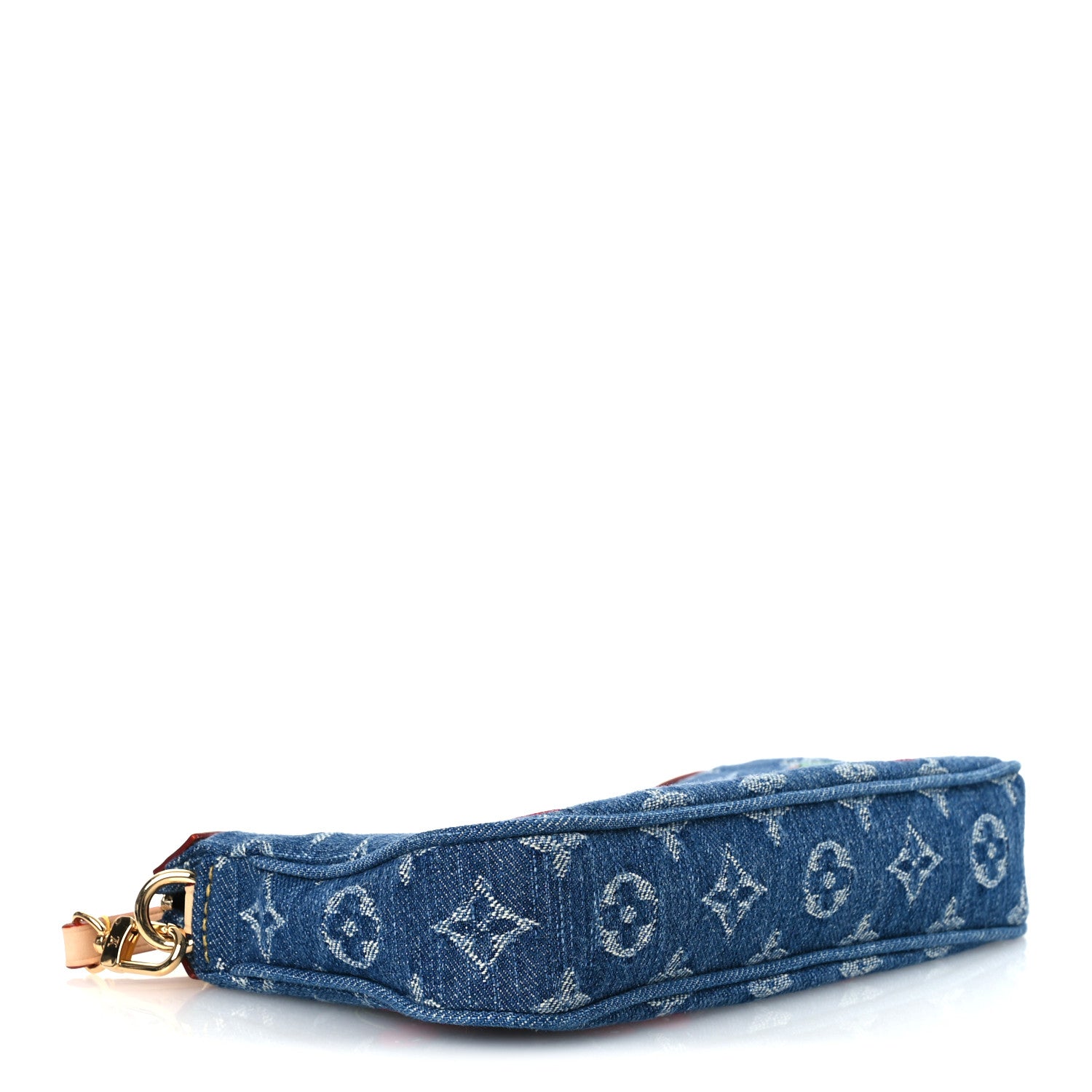 Louis Vuitton LV X TM Monogram Denim Cerises Pochette Accessories Blue 4 of 11