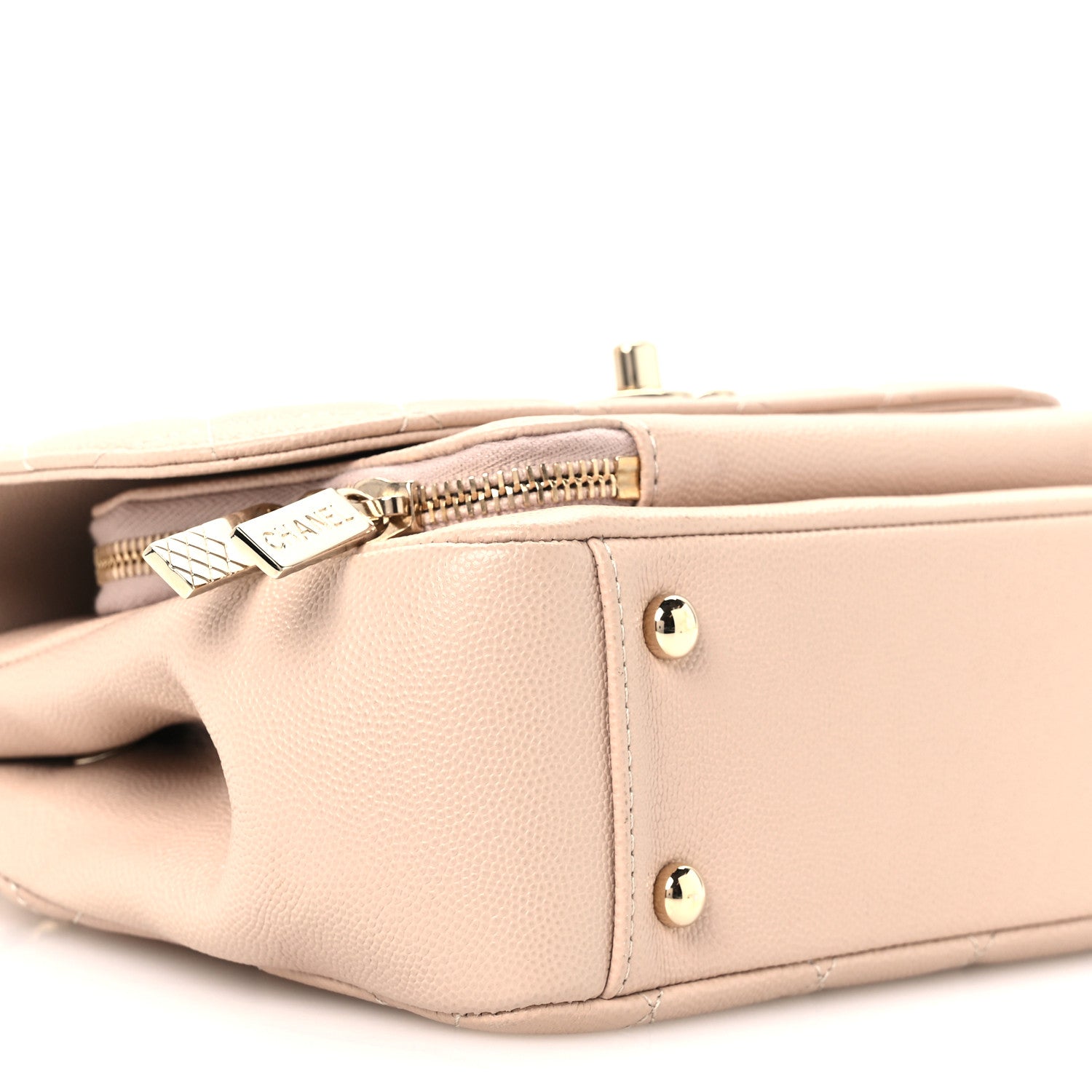 Chanel Caviar Quilted Medium Business Affinity Flap Beige 10 of 11