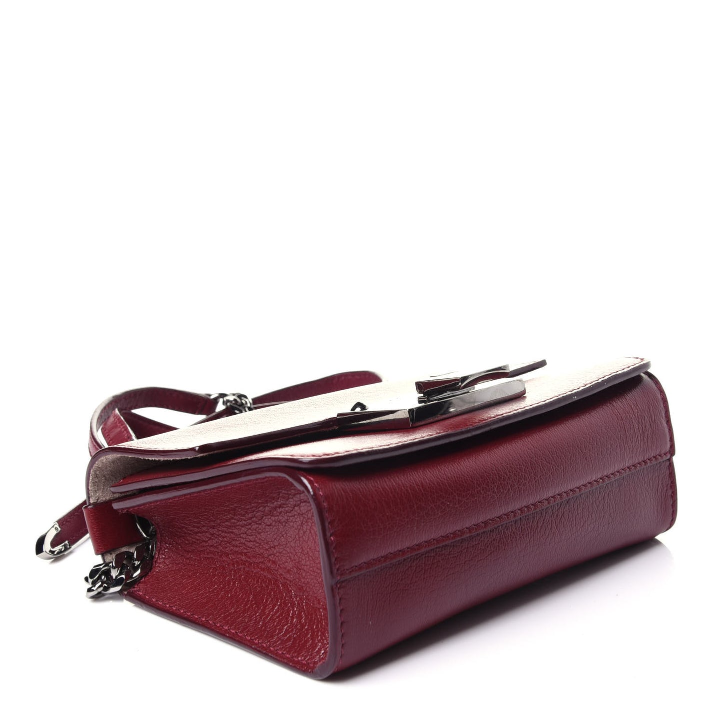 Soft Grainy Goatskin Mini Rebel Crossbody Pomerol