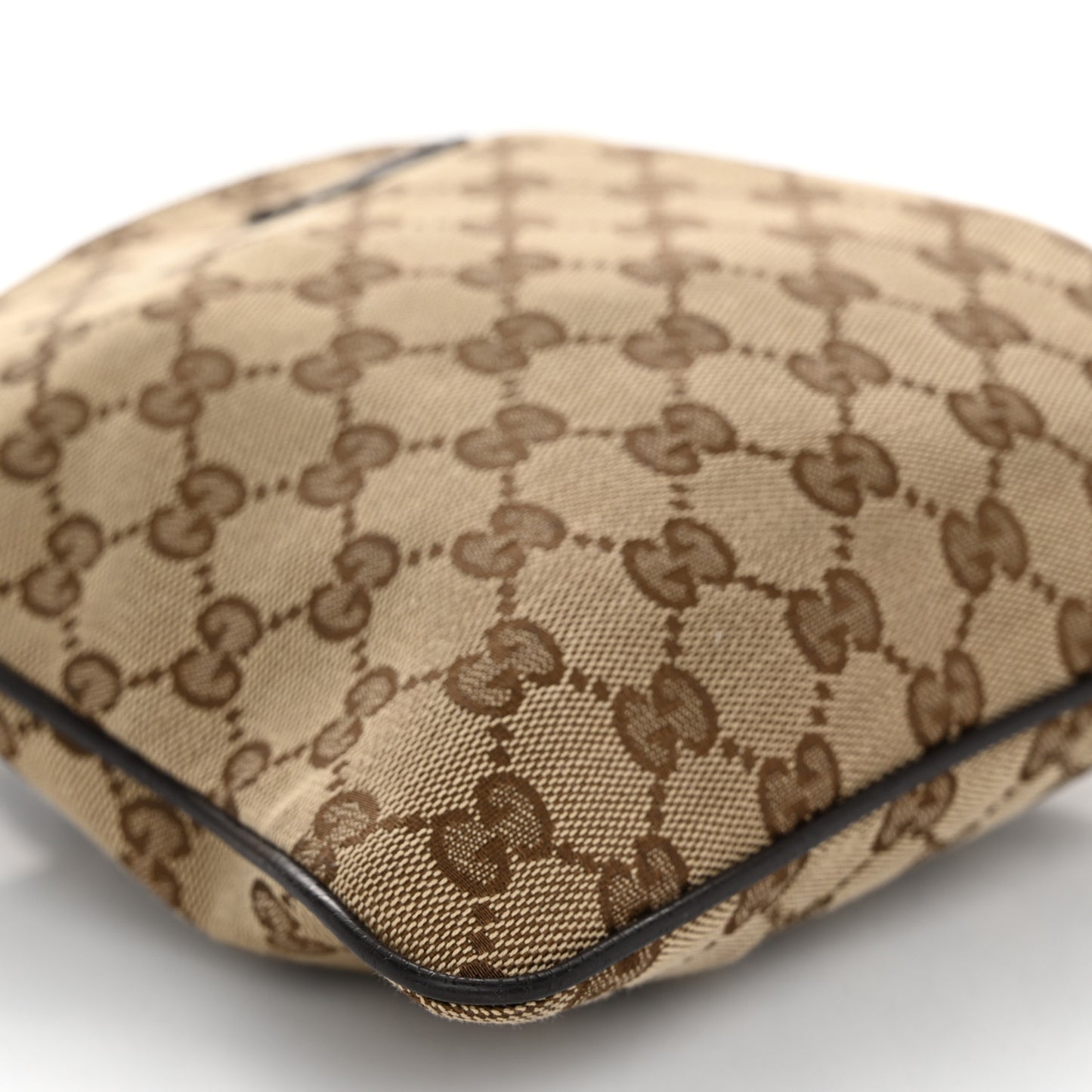 Monogram Web Small Flat Messenger Bag Brown