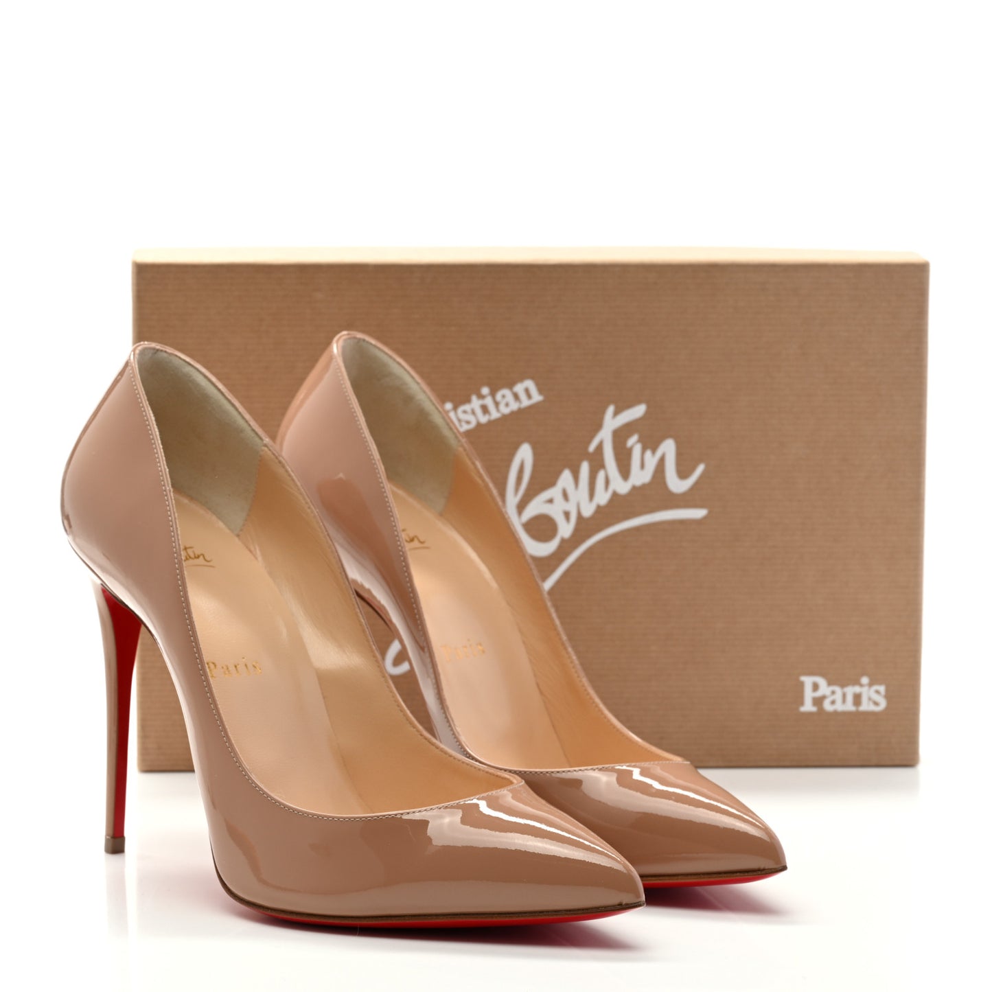 Patent Pigalle Follies 100 Pumps 38.5 Nude