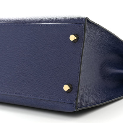 Hermes Epsom Kelly Sellier 32 Bleu Saphir 10 of 13