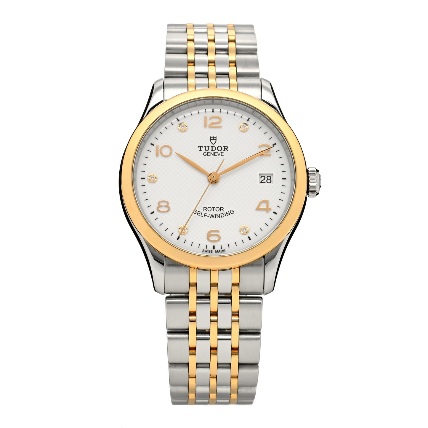 Stainless Steel 18K Rose Gold Diamond 36mm 1926 Automatic Watch White 91451