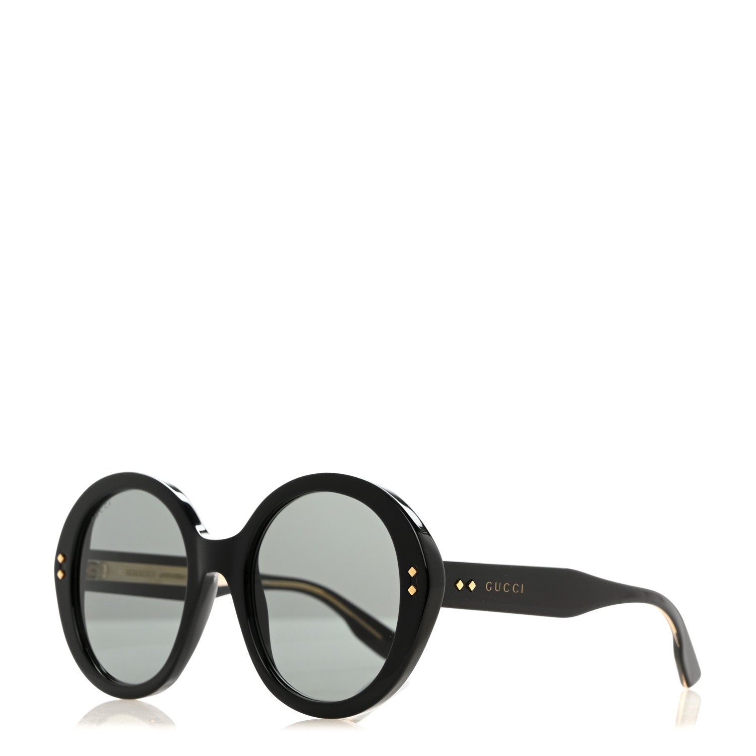 Gucci Acetate Round Sunglasses GG1081S Black 1 of 8