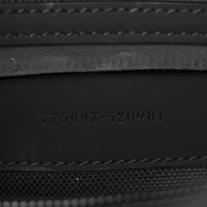 Gucci Rubber Effect Calfskin GG Medium Messenger Bag Black 7 of 10