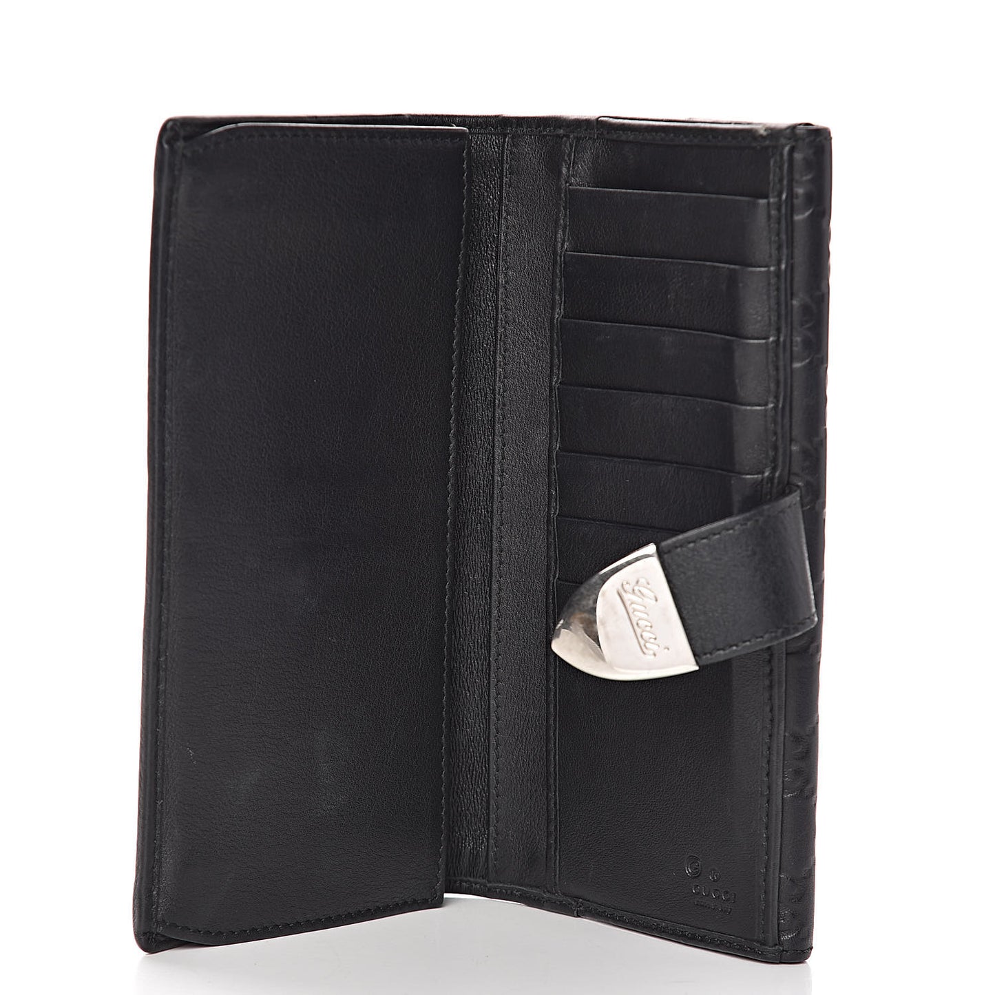 Guccissima Continental Wallet Black