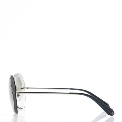 Chanel Metal Spring Round Sunglasses 4220 Gunmetal Green 3 of 8