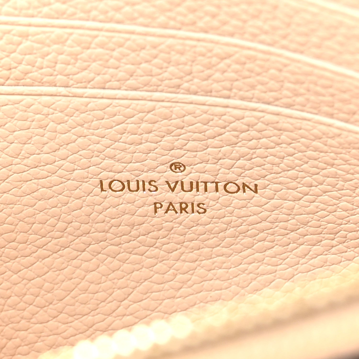 Louis Vuitton Empreinte Double Zip Pochette Beige Rose Creme 6 of 10